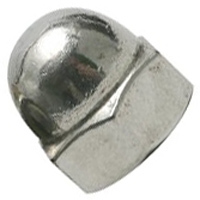 10CNHA2N 10-24 ACORN CAP NUT STEEL NICKEL PLATE